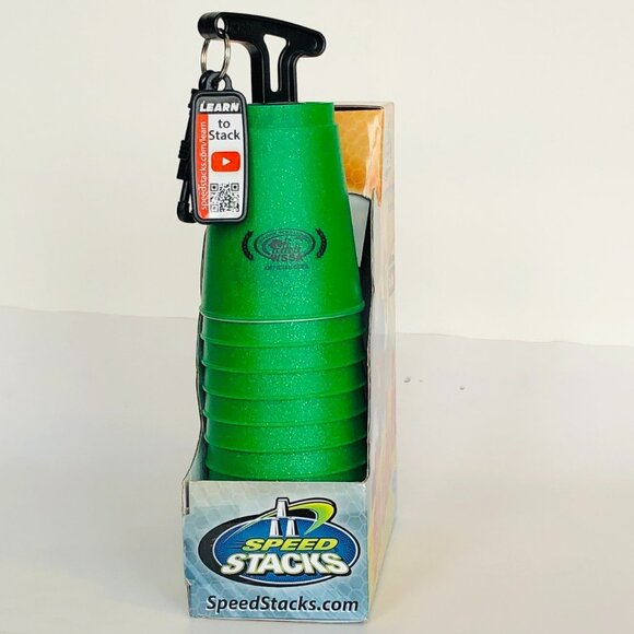 Speed Stacks Competition Cups Authentic Stacking Set -Metallic Green Brand New - Picture 8 of 12